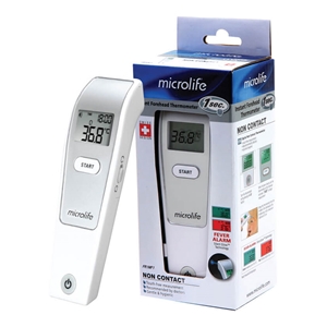 Microlife เทอร์โมมิเตอร์วัดอุณหภูมิทางหน้าผาก ระบบอินฟราเรด รุ่น FR1DL1